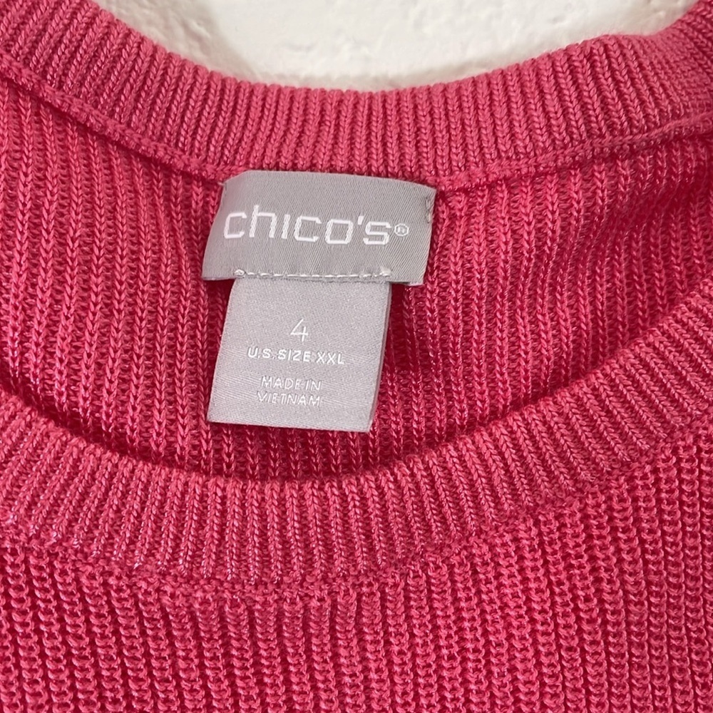 Plus Size Chico’s Side Twist Pullover Sweater Siz… - image 3